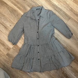 Gingham checker dress